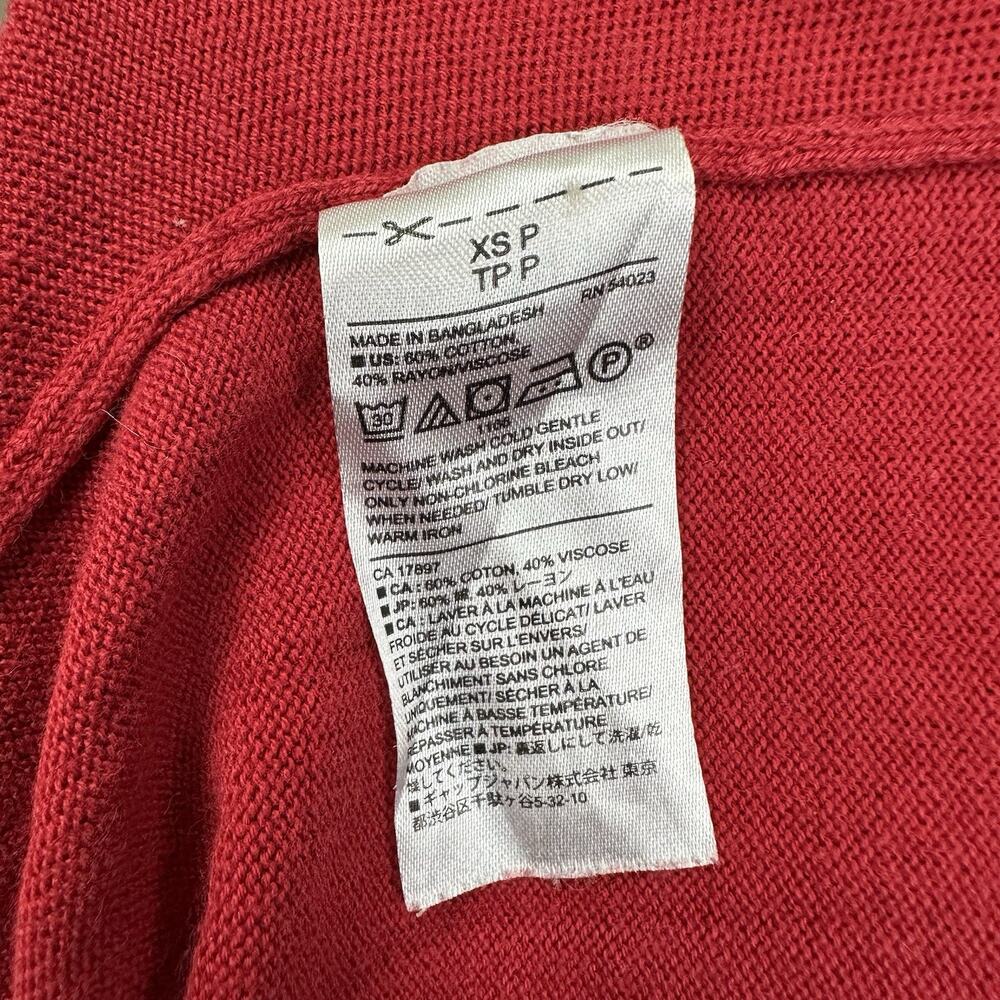Banana Republic Lofty Crewneck Sweater Womens Petite XS Red Knit Pullover - Picture 12 of 12